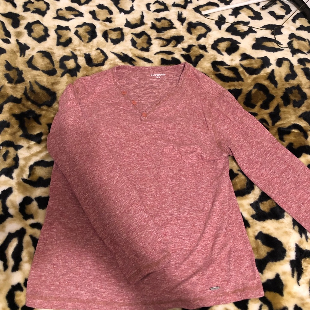 Express Henley long sleeved shirt